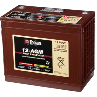 Batería Trojan 12 Volt Deep-Cycle Agm Batteries 12-AGM. 140 Ah 12V. 344x172x276mm
