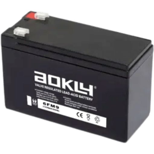 Batería Aokly Agm Vrla Battery AGM. 6FM9-F2. 9 Ah 12V. 152x65x95/100mm
