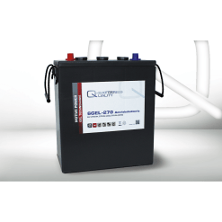 Batería Qbatteries Gel Traction Battery GEL. 6GEL-270.  Ah (C10) 6V. 311x181x360mm
