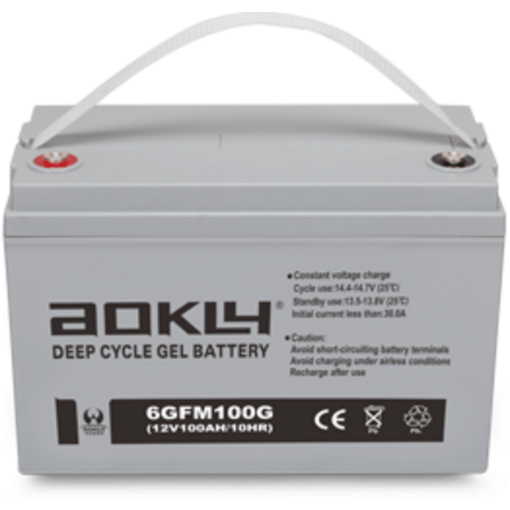 Batería Aokly Gel Vrla GEL. 6GFM100G. 100 Ah (C10) 12V. 330x172x214mm