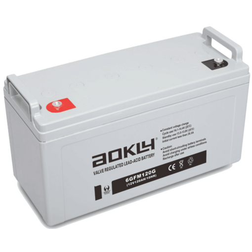 Batería Aokly Gel Vrla GEL. 6GFM120G. 120 Ah (C10) 12V. 409x177x207mm