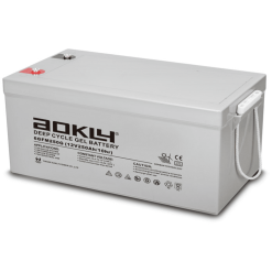 Batería Aokly Gel Vrla GEL. 6GFM250G. 250 Ah (C10) 12V. 522x240x218mm