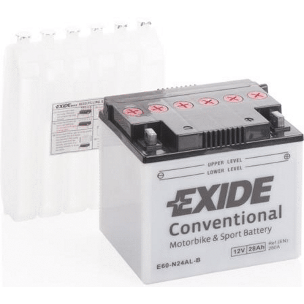Batería EXIDE Moto CONVENTIONAL EB7L-B 8AH 12V/E0 (13,5cm x 7,5cm x 13