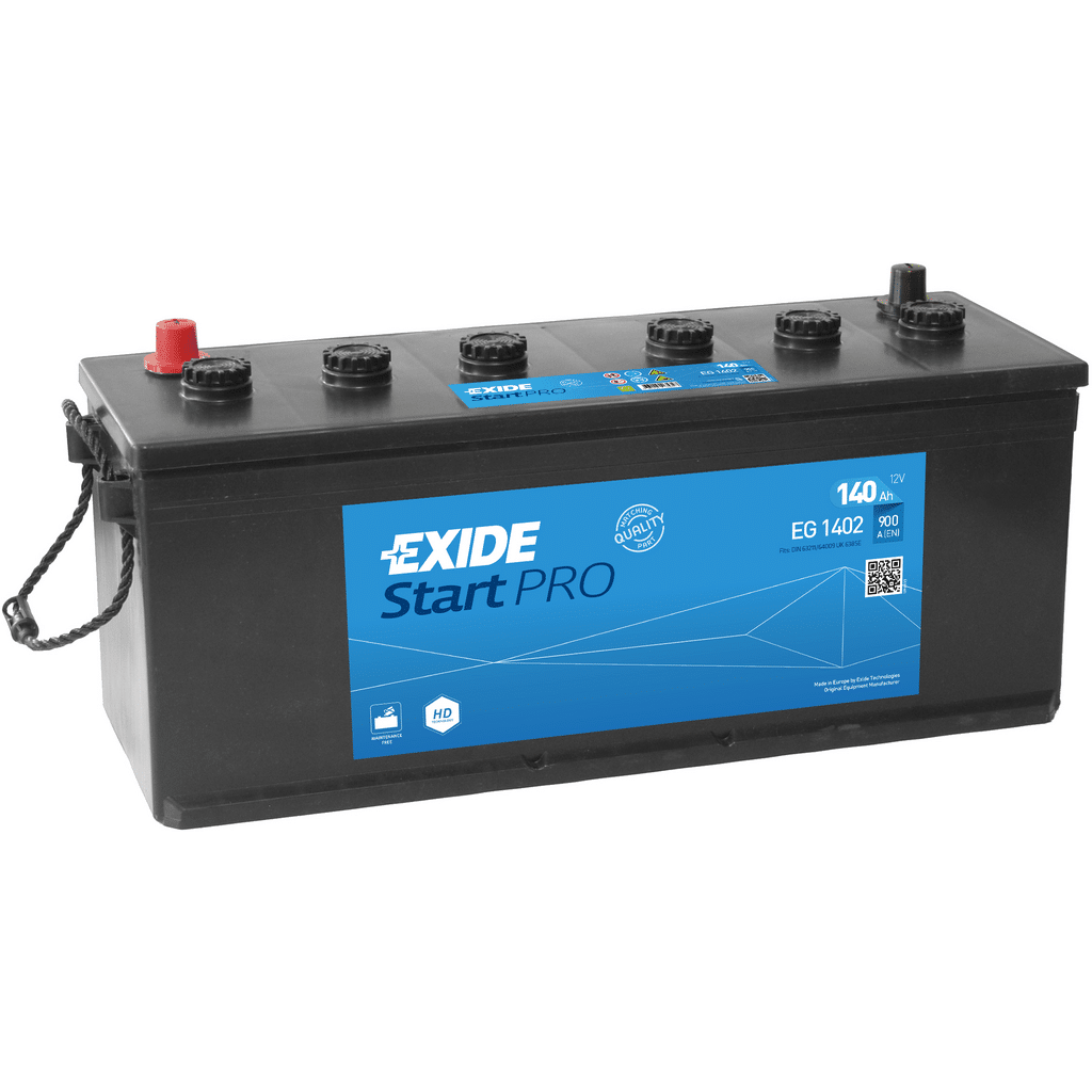 Batería Exide Start Pro EG1402. 140 Ah - 900A(EN) 12V. 508x175x205mm - Blue  Batteries