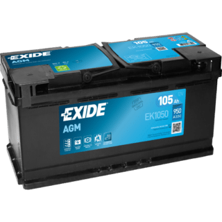 Batería Exide Agm AGM. EK1050. 105 Ah - 950A(EN) 12V. 392x175x190mm