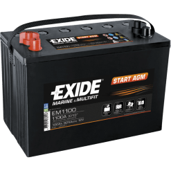 Batería Exide Marina Vintage EM1100. 100 Ah - 925A(EN) 12V. 330x173x240mm