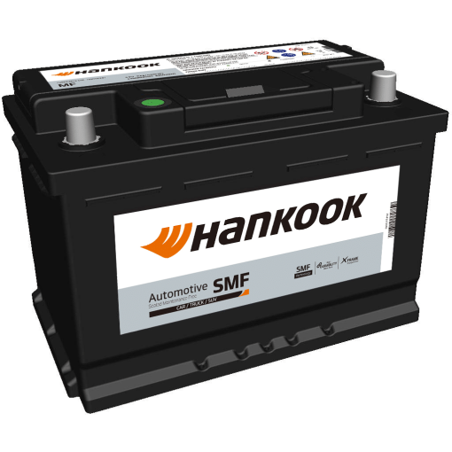 Batería Hankook MF57412. 74 Ah - 680A(EN) 12V. 277x174x190mm