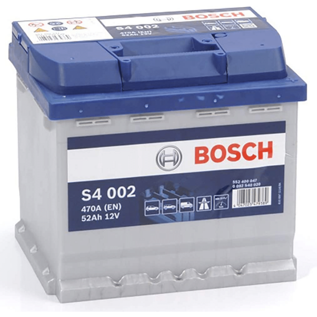 Batería Bosch S4 S4002. 52 Ah - 470A(EN) 12V. 207x175x190mm - Blue Batteries