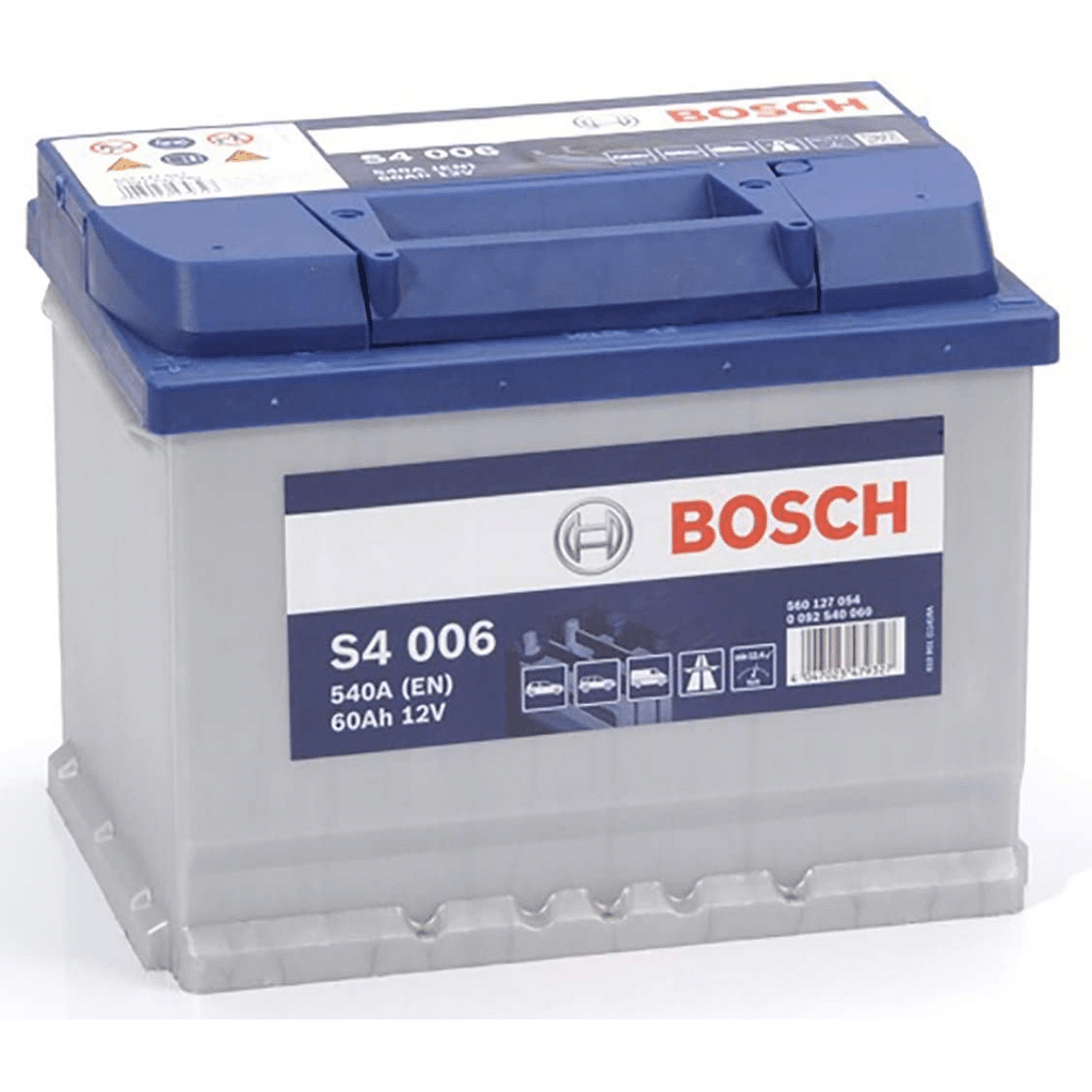 S4006 Batería Bosch 12V 60Ah 540A +/- Vehículos Asiáticos (Bornes cambiados)