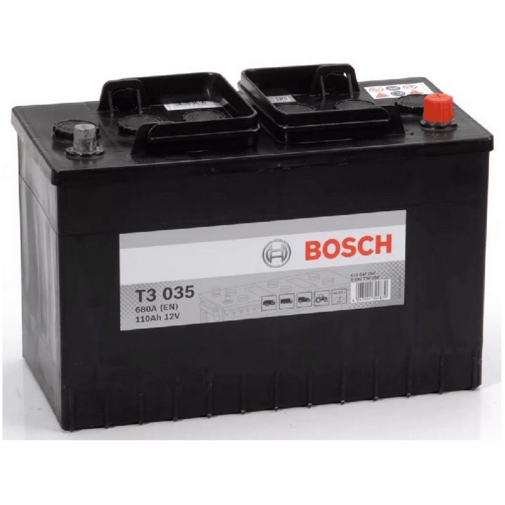 Batería Bosch T3 - 12V T3035. 110 Ah - 680A(EN) 12V. 347x173x234mm - Blue  Batteries