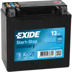 Batería Exide Baterias Auxiliares EK131. 13 Ah - 200A(EN) 12V. 150x90x145mm
