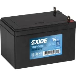 Batería Exide Baterias Auxiliares AGM. EK143. 14 Ah - 80A(EN) 12V. 150x100x100mm