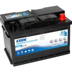 Batería Exide Marina Dual EP600. 70 Ah - 760A(EN) 12V. 278x175x190mm