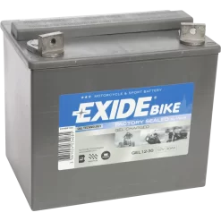 Batería Exide Moto 12V Agm Ready AGM. GEL12-30. 30 Ah - 180A(EN) 12V. 197x132x186mm