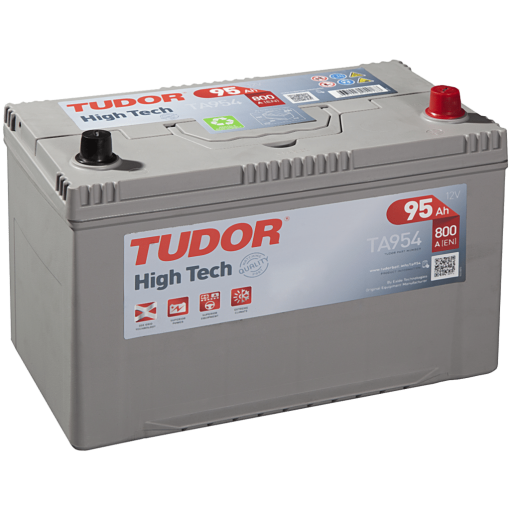 Batería Tudor High-Tech TA954. 95 Ah - 800A(EN) 12V. 306x173x222mm