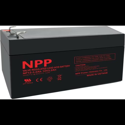 Batería Npp Power NP12-3.2AHT1. 3,2 Ah 12V. 134x67x61/67mm