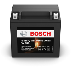 Batería Bosch Fa - Motorcycle AGM. FA106. 12 Ah (C10) - 200A(EN) 12V. 150x87x145mm