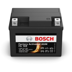 Batería Bosch Fa - Motorcycle AGM. FA109. 3 Ah (C10) - 50A(EN) 12V. 113x70x85mm