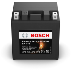 Batería Bosch Fa - Motorcycle AGM. FA116. 10 Ah (C10) - 120A(EN) 12V. 133x90x142mm