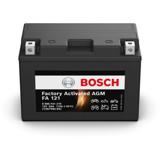 Batería Bosch Fa - Motorcycle AGM. FA121. 8 Ah (C10) - 115A(EN) 12V. 150x70x105mm
